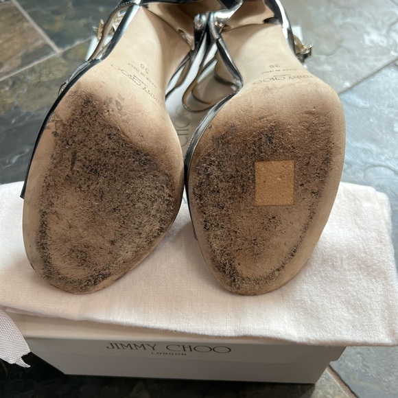 Jimmy Choo Lance vintage mirror leather with original box and dust bag size 38 - Picture 6 of 6